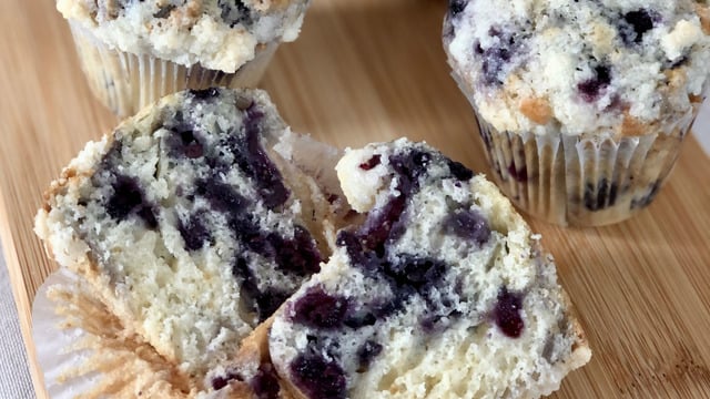Yumuşacık Dokusuyla: Yaban Mersinli Muffin