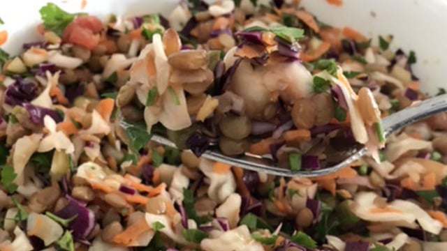 Hem Hafif Hem Leziz: Yeşil Mercimekli Salata