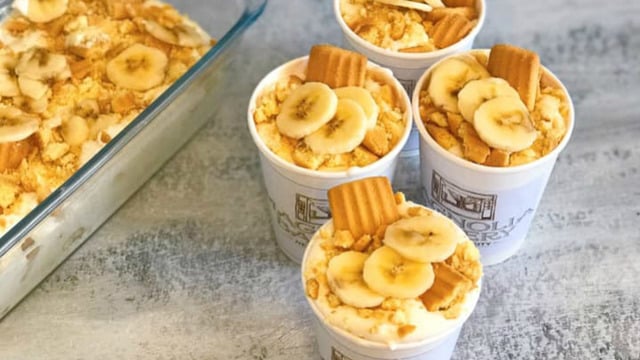 New York Usulü: Bisküvili Muzlu Puding
