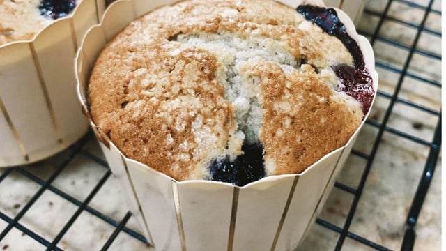 Enfes Atıştırmalık: Yaban Mersinli Muffin