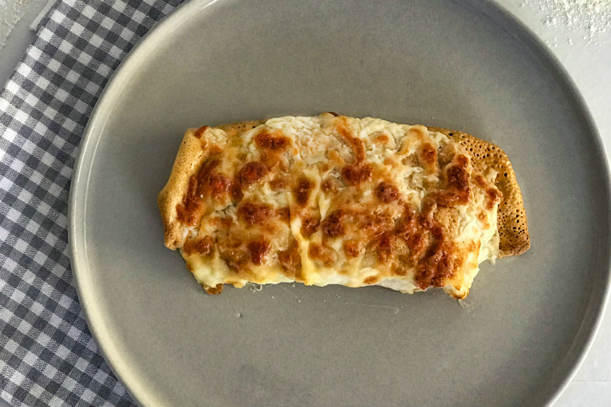 Tam Buğday Unlu: Beşamel Soslu Tavuklu Krep