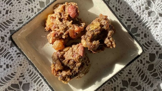 Tadı Enfes: Yulaflı Yemişli Kurabiye