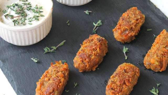 Yılbaşı Sofrası Alternatifi: Fıstık Ezmeli Havuç Kroket