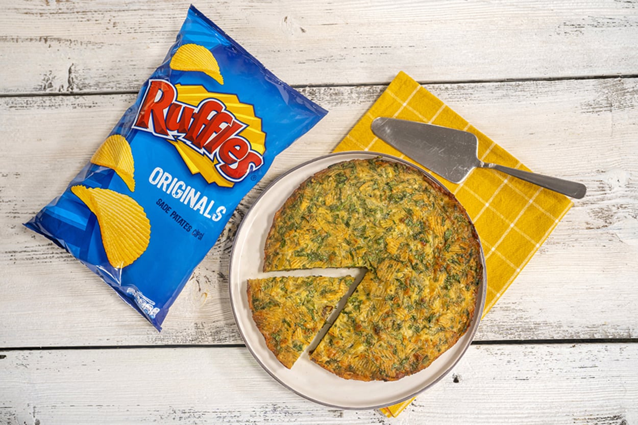 Kıtırlık Kat: Ruffles ile Frittata