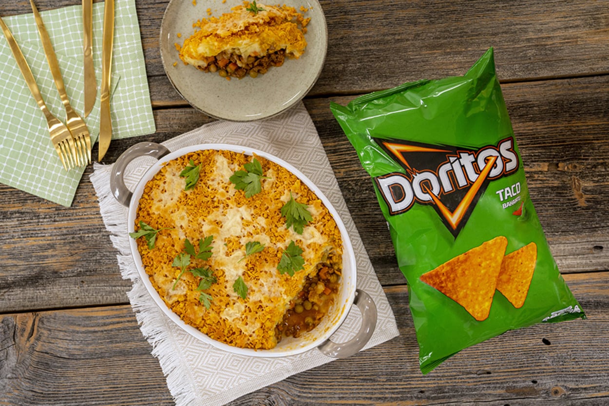 Kat Kat Lezzet: Doritos Kaplamalı Çoban Payı