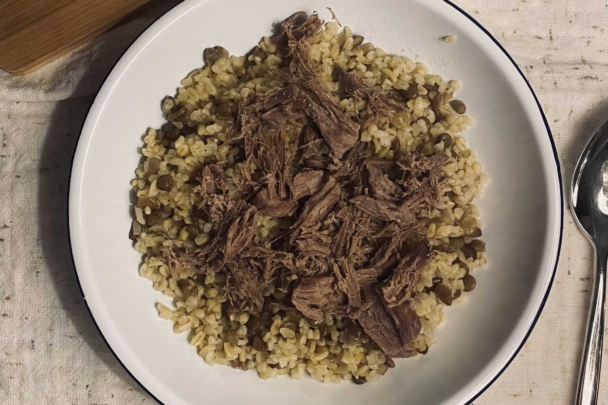 Favoriniz Olacak: Haşlama Etli Mercimekli Bulgur Pilavı