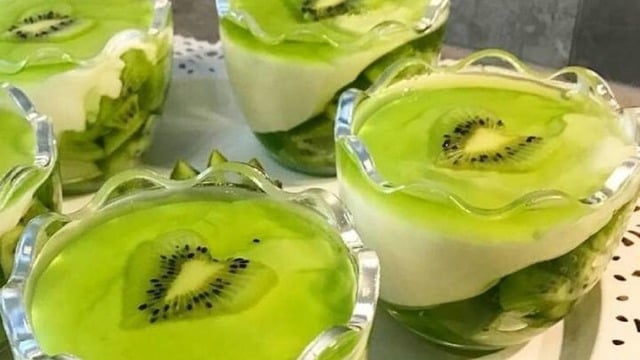 Şekli Şahane Tadı Efsane: Kivili Kupta Muhallebi