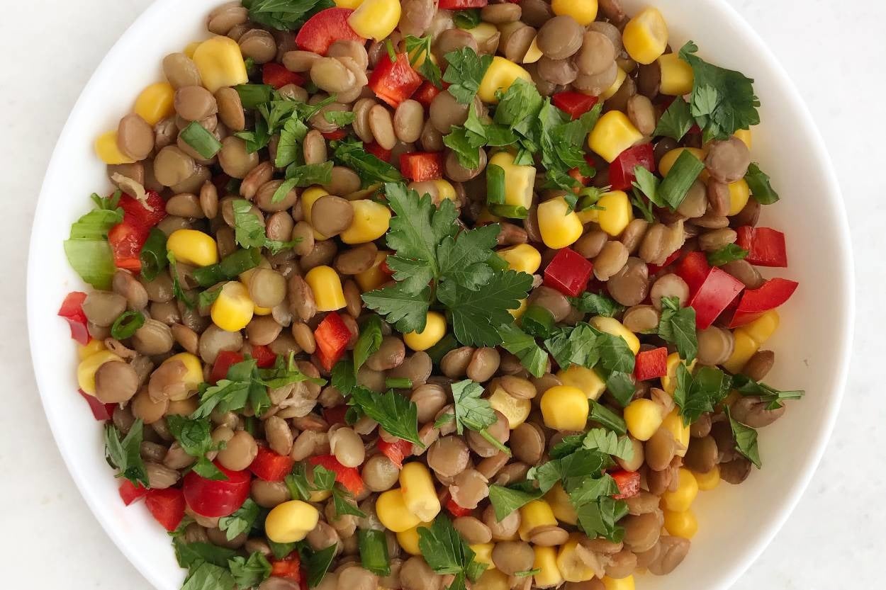 Faydası Bol: Yeşil Mercimek Salatası