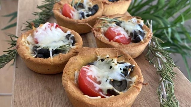 Pizza Tadında: Peynirli Tartoletler