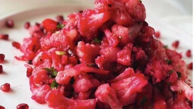 Sofralar Renklensin: Pancarlı Karnabahar Salatası
