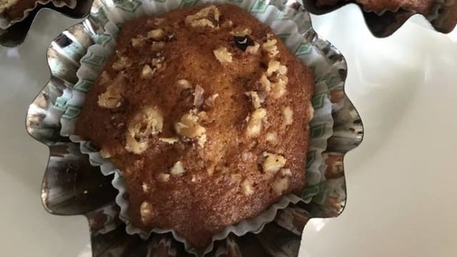 Yumuşacık Dokusuyla: Üzümlü Cevizli Cupcake