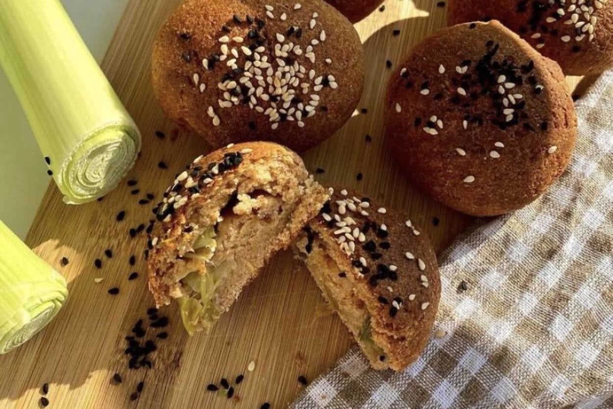 Siyez Unundan: Pırasalı Fit Poğaça