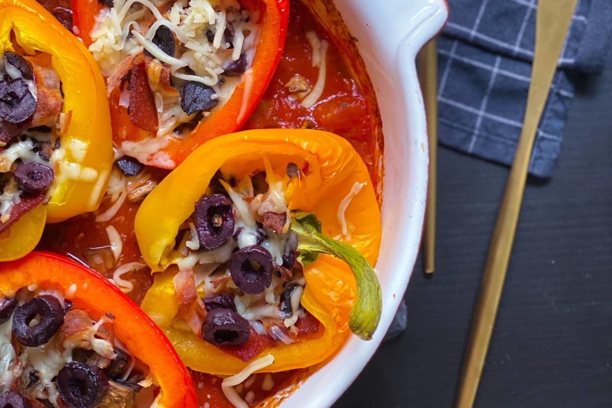 Unsuz Diyet Dostu: Paprika Biber Pizza