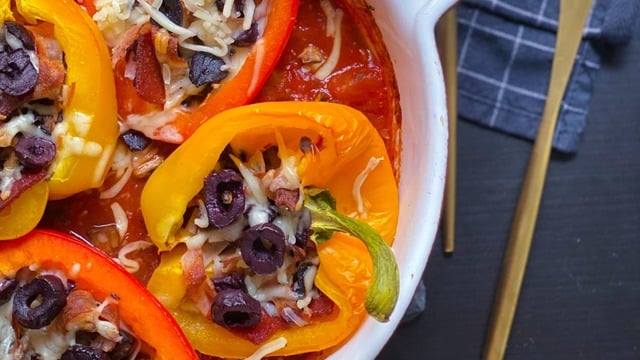 Unsuz Diyet Dostu: Paprika Biber Pizza