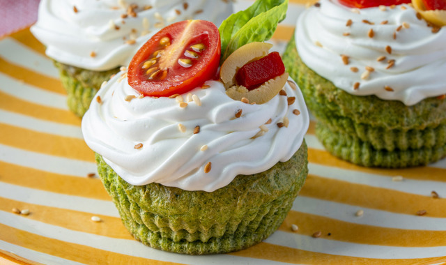 Yeşilin En Lezzetlisi: Ispanaklı Cupcake