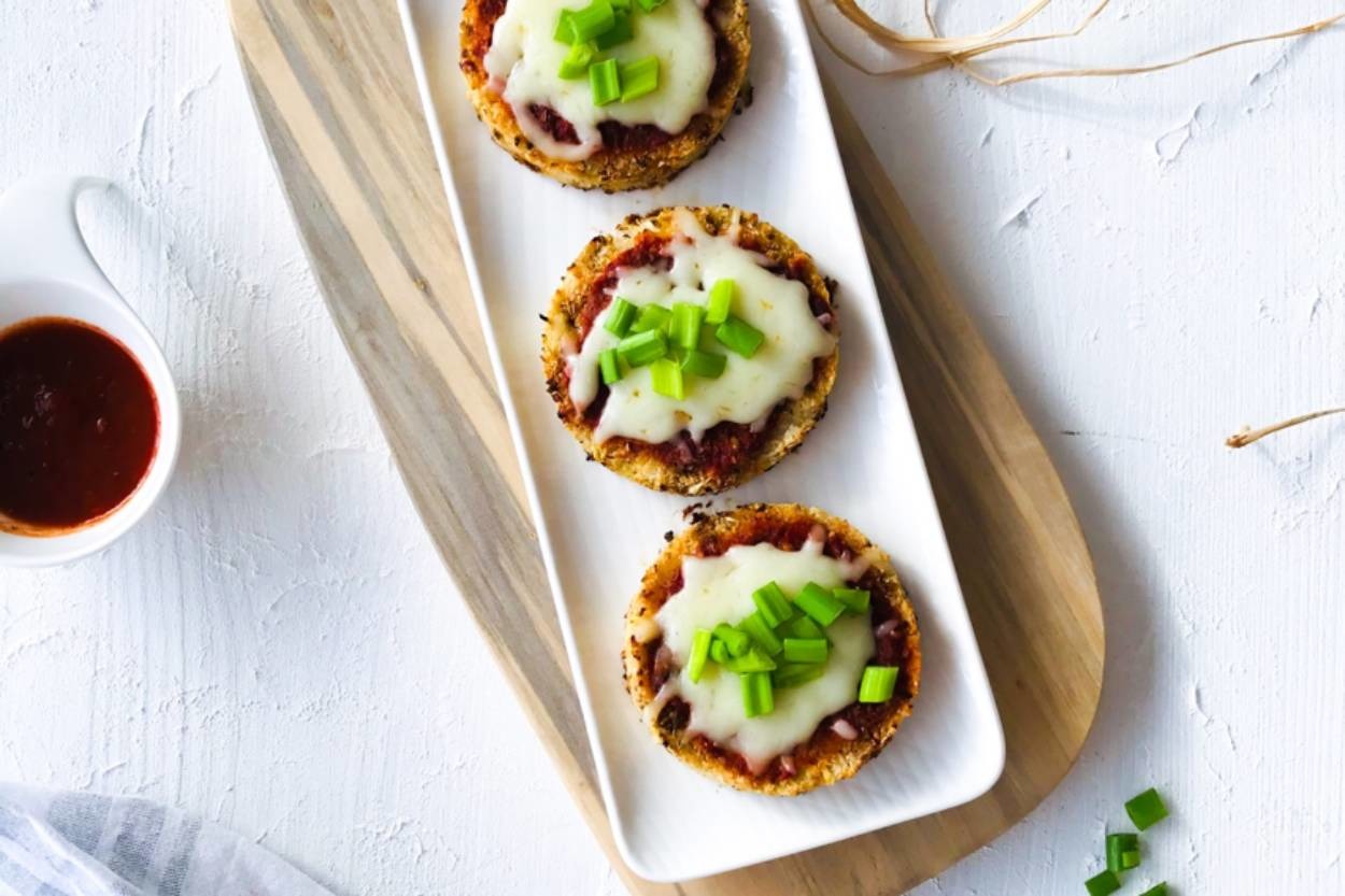 Diyette Olanlara: Mini Karnabahar Pizza