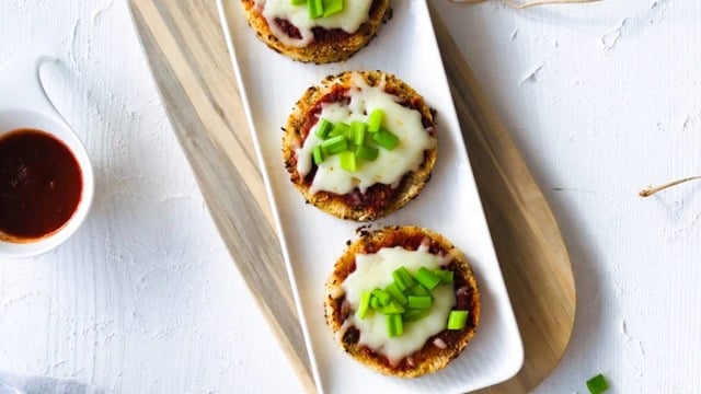 Diyette Olanlara: Mini Karnabahar Pizza