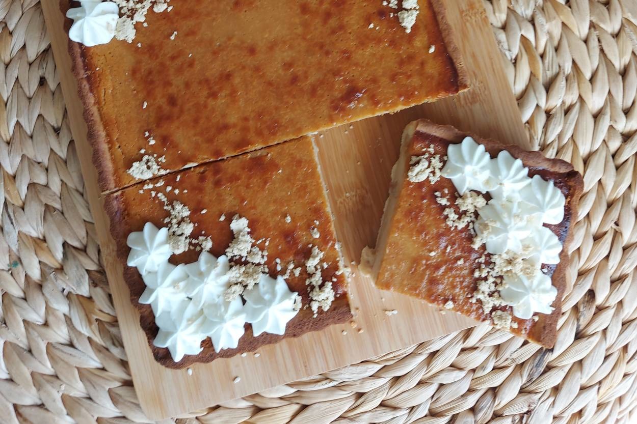 Görünümü Şık: Tahin Helvalı Tart