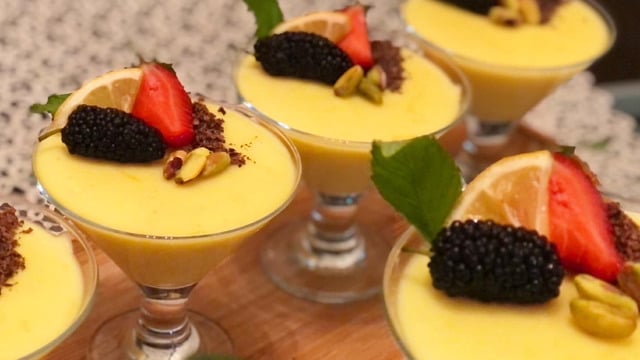 Yaza En Yakışanlardan: Limonlu Muhallebi