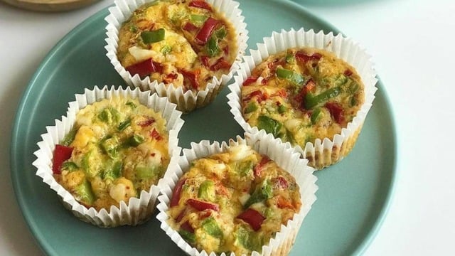 Kahvaltıya Pratik: Yumurtalı Muffin