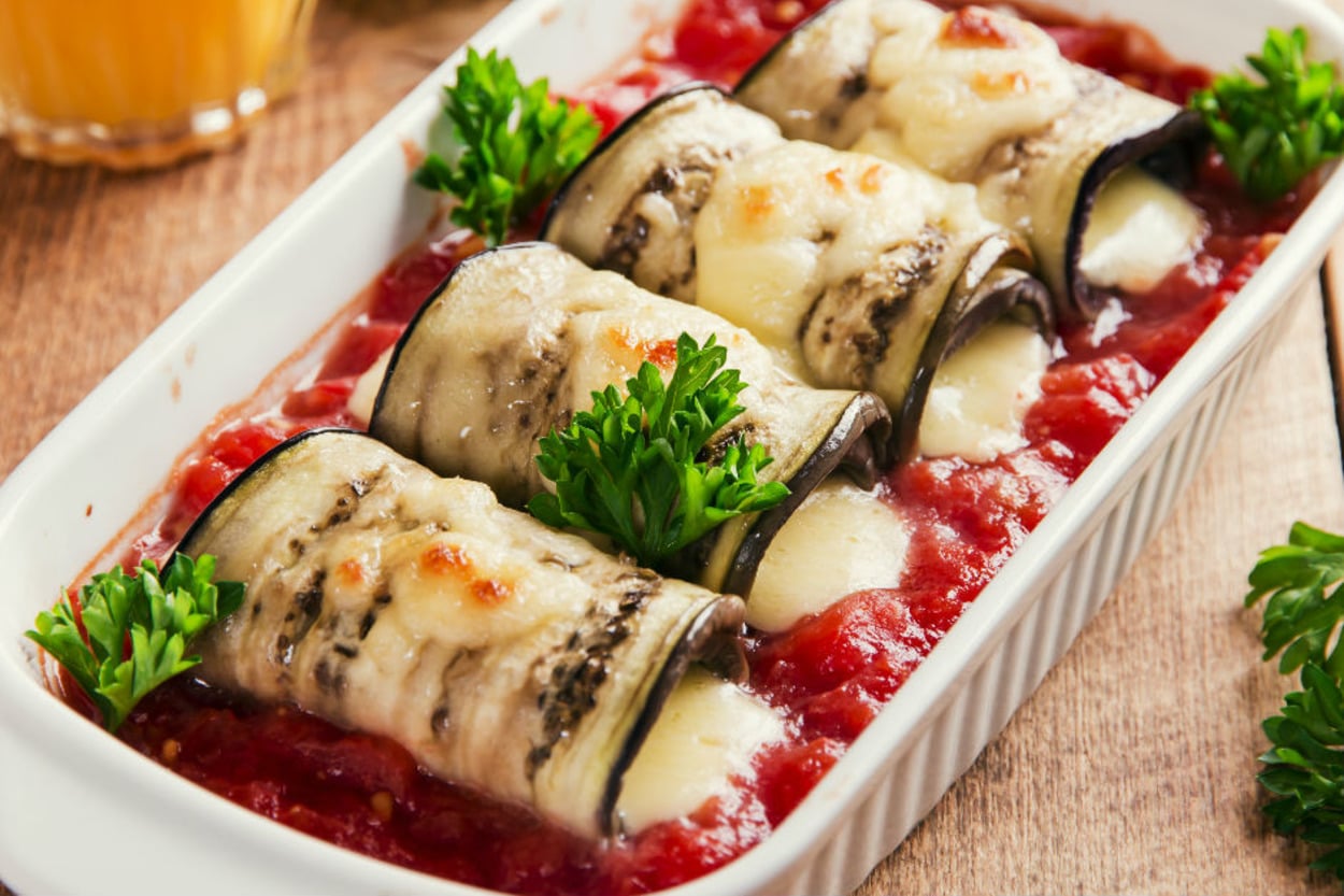 Rulo Rulo: Domates Soslu Izgara Patlıcan