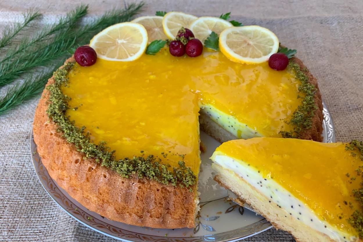 Yazın En Ferah Lezzeti: Haşhaş Kremalı Limonlu Tart Kek