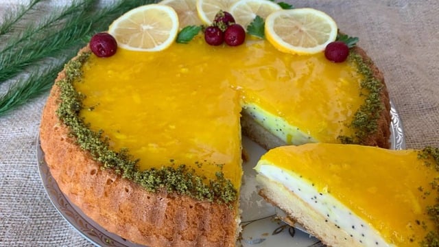 Yazın En Ferah Lezzeti: Haşhaş Kremalı Limonlu Tart Kek