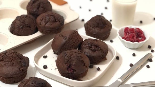 Orman Meyvesi Aromalı: Ahududulu Kakaolu Muffin