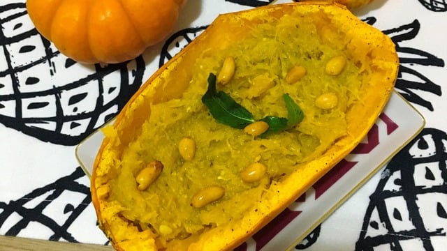 Glutensiz Lezzet: Pestolu Spagetti Kabağı