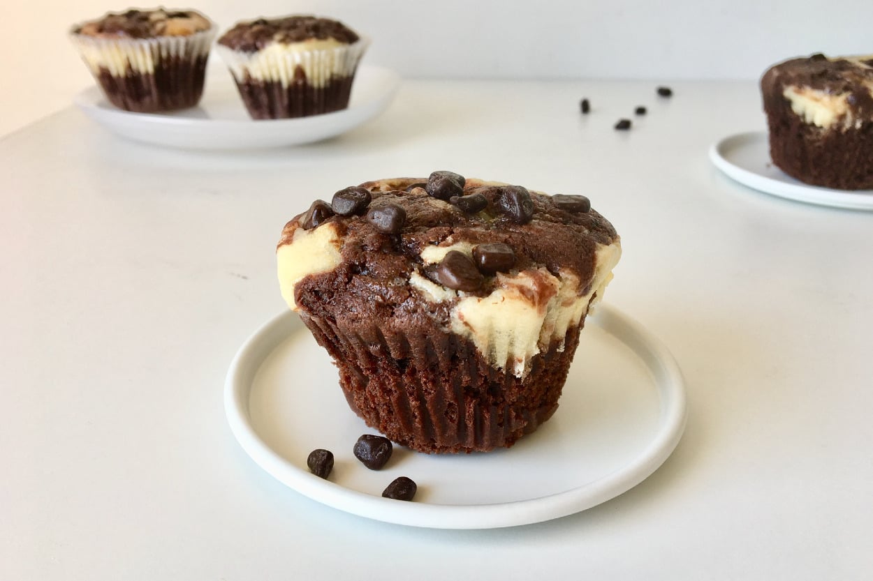 Çikolata Damlası Üstünde: Cheesecake'li Muffin