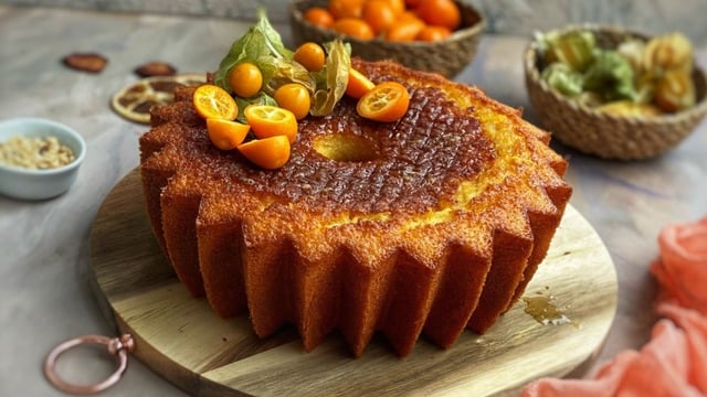Sosunu Pişirmeden: Portakal Soslu Islak Kek