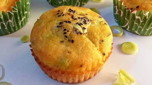 Ağızda Dağılacak Hamuruyla: Pırasalı Mısır Unlu Muffin