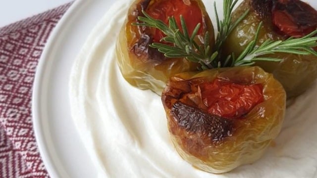 Şahane Görünümlü: Fırında Zeytinyağlı Dolma