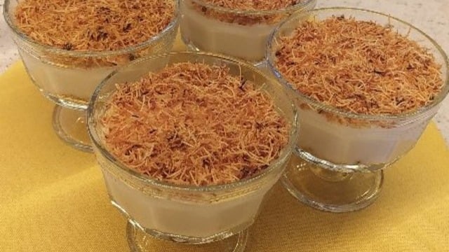 Şimdi Deneyin: Muhallebili Kadayıf Tatlısı