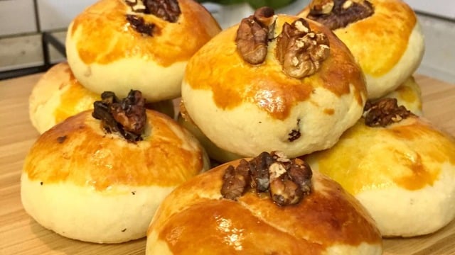 Portakal Aromalı: Kuru Üzümlü Kurabiye