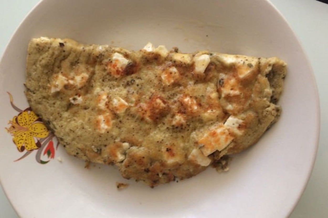 Bol Proteinli: Beyaz Peynirli Omlet