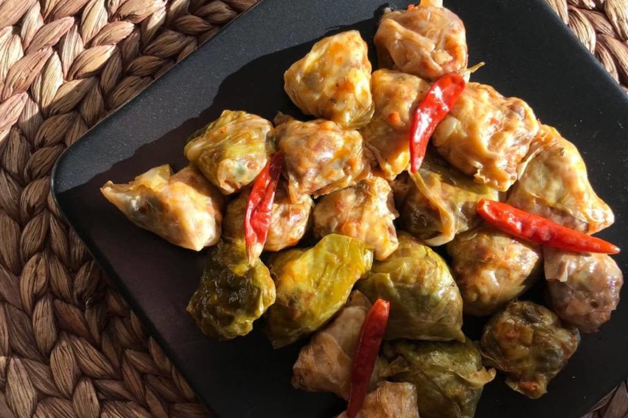 Vegan Lezzet: Yeşil Mercimekli Lahana Sarması