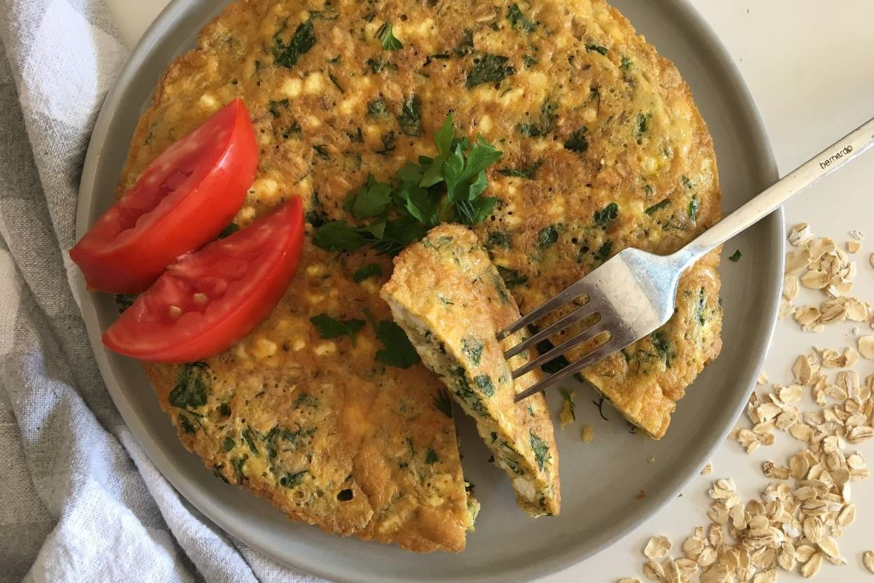 Yapımı Oldukça Pratik: Yulaf Ezmeli Omlet