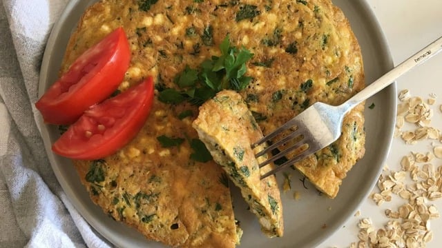 Yapımı Oldukça Pratik: Yulaf Ezmeli Omlet