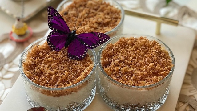 Üstü Çıtır: Kremalı Kadayıflı Muhallebi