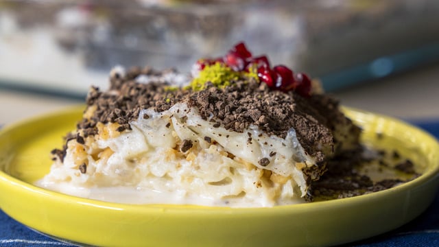 Çok Hafif: Soğuk Baklava Tadında Güllaç