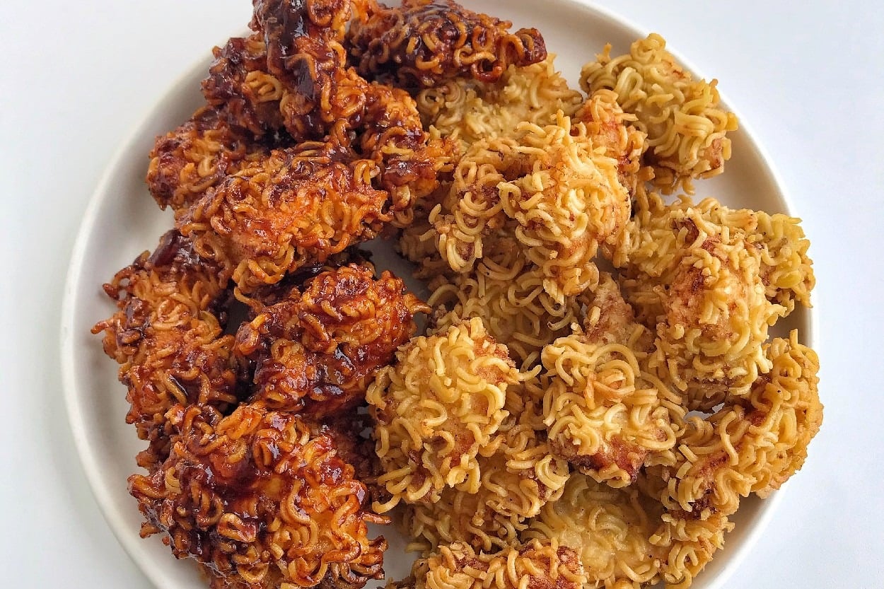 Noodle Kaplı: Soslu Çıtır Tavuk