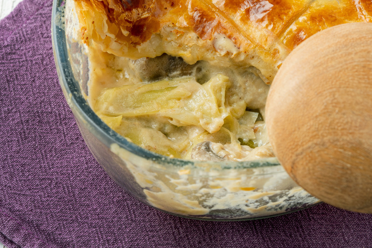 Sebzesi Bol: Pırasalı Mantarlı Pie