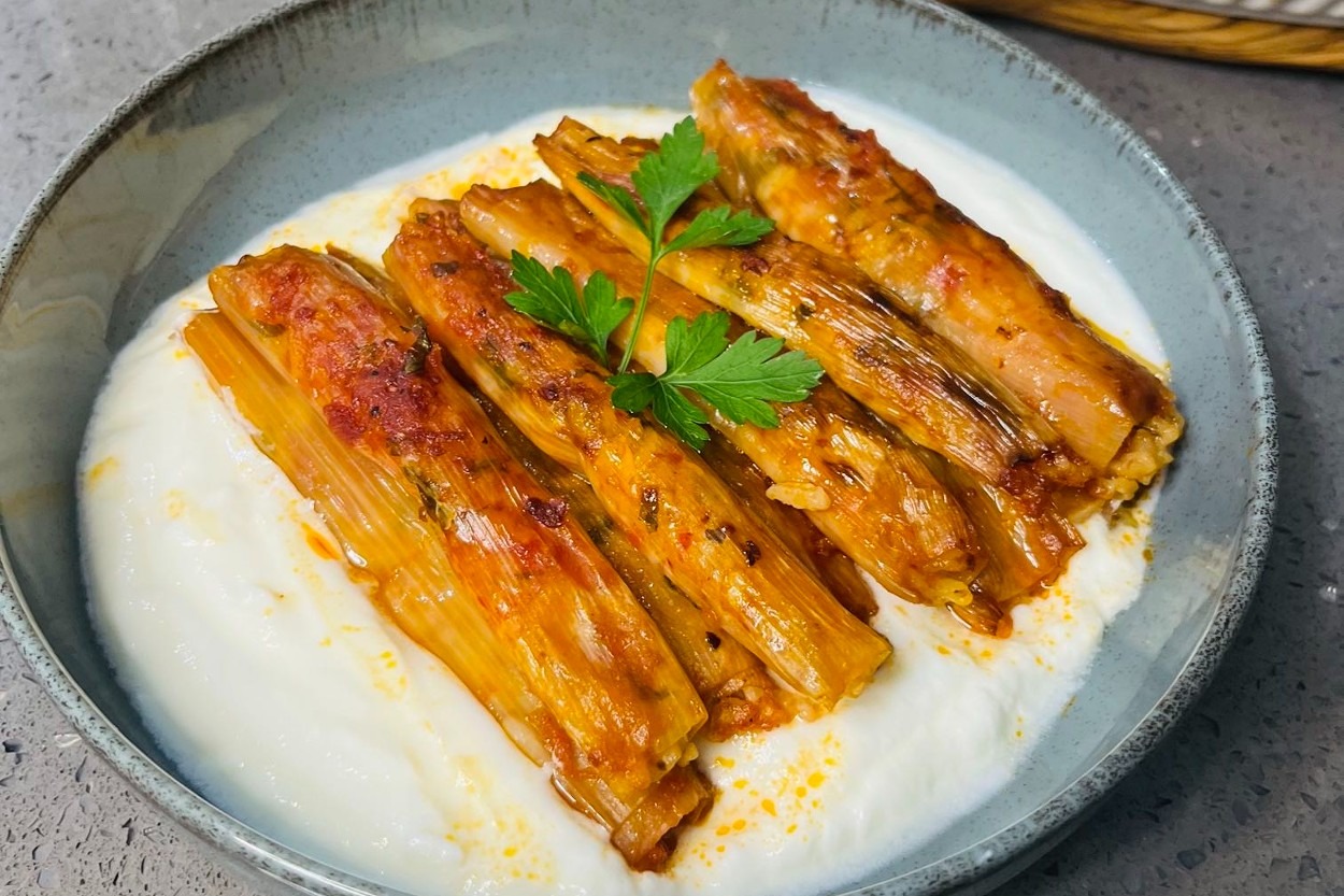 Üstelik Fırında: Pırasa Sarma