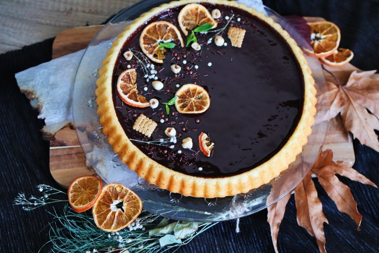Kış Güneşi: Portakallı Çikolatalı Tart Kek
