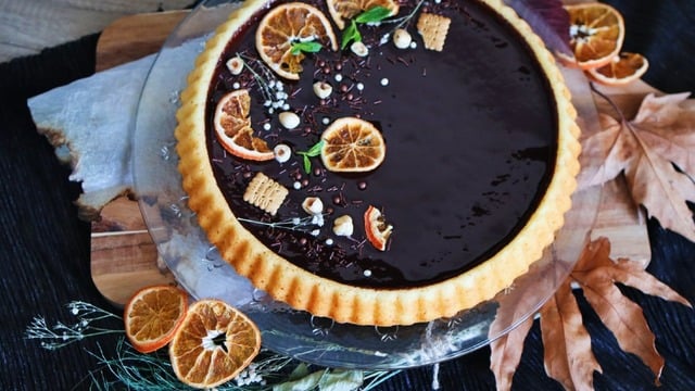 Kış Güneşi: Portakallı Çikolatalı Tart Kek