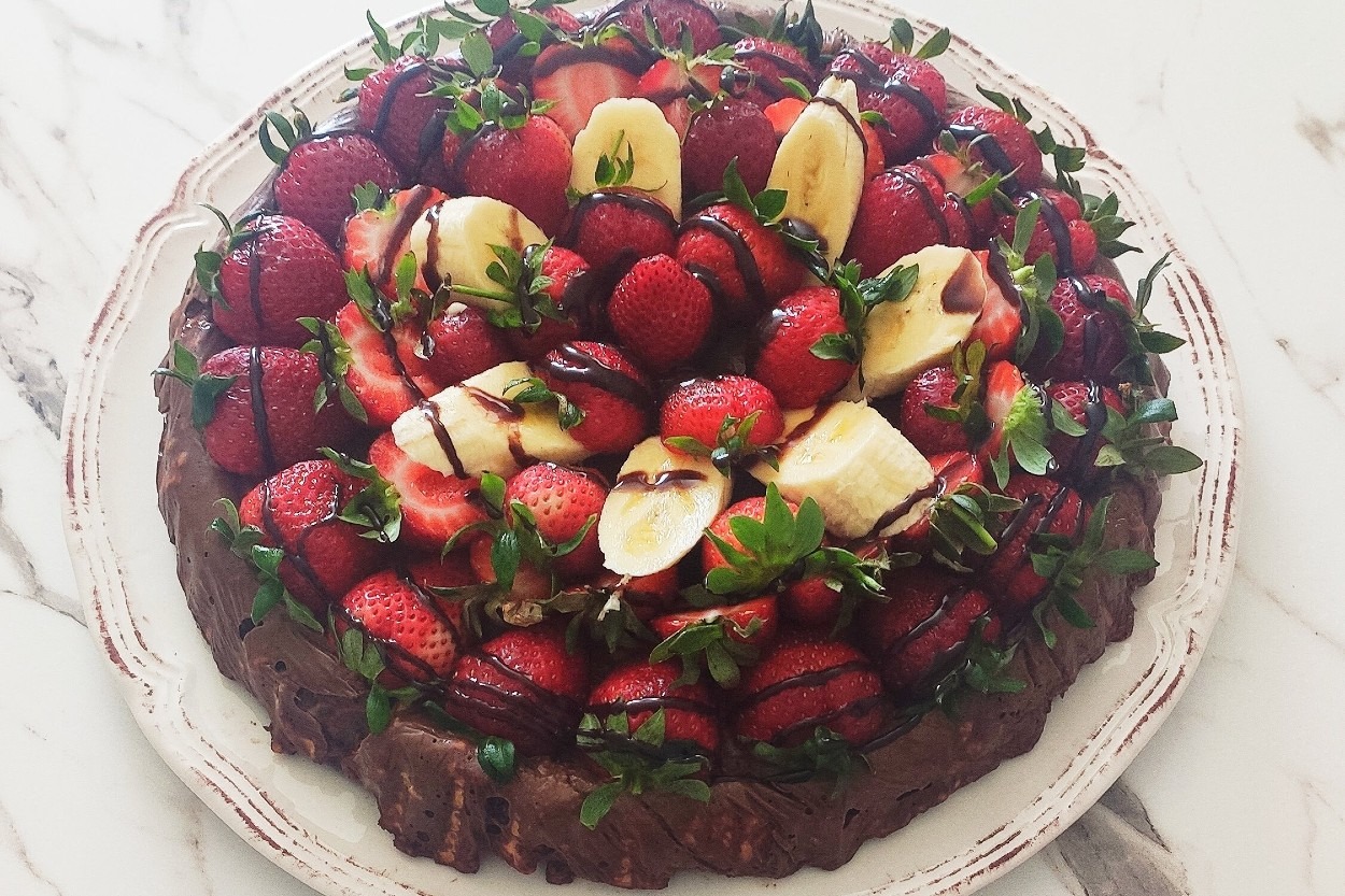 Tart Kalıbında: Meyveli Mozaik Pasta