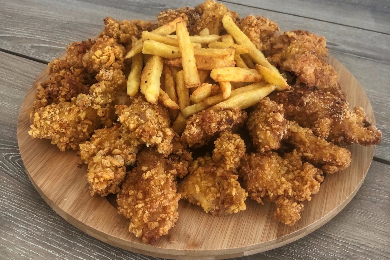 Mısır Gevreğiyle Kaplı: Çıtır Tavuk