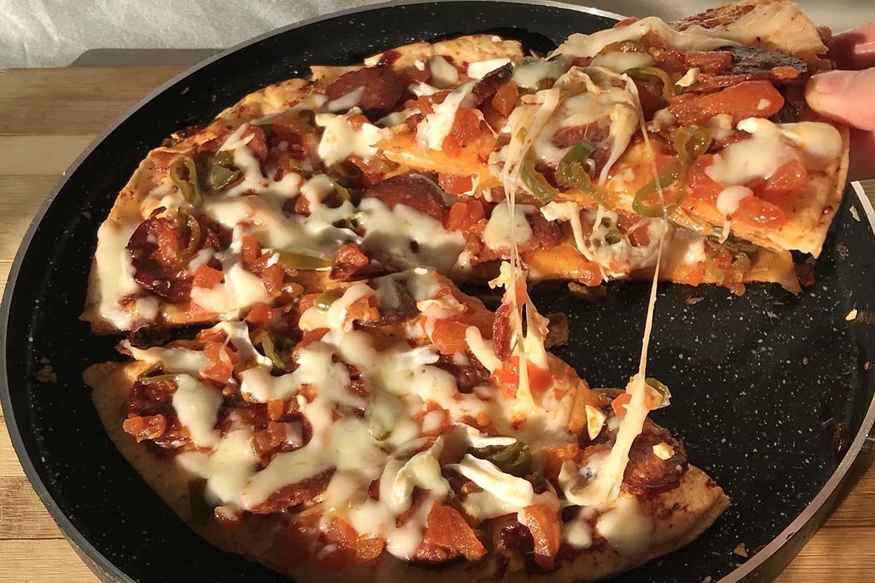 10 Dakikada Hazır: Pratik Lavaş Pizza