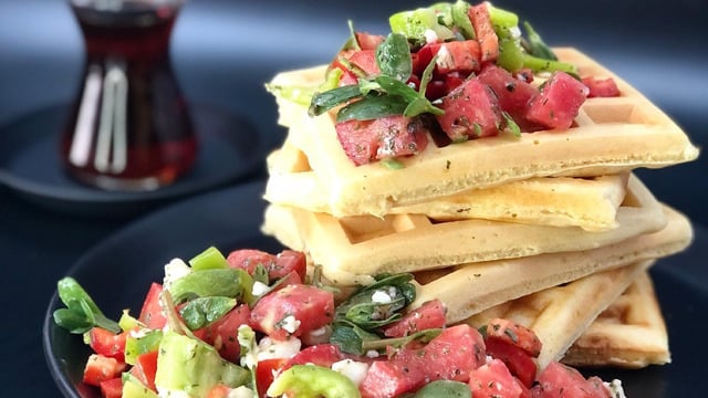 Tatlısına Rakip: Tuzlu Waffle